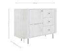Komoda Ryflowana 123 cm Sofia 03 dąb cremona Ovalio wymiary