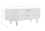 Komoda RTV Ryflowana 123 cm Sofia 04 Ovalio wymiary
