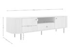 Komoda RTV Ryflowana 180 cm Sofia 06 dąb cremona Ovalio wymiary