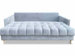 Wygodna Sofa Z Funkcją Spania 220X96X78 CM Rozkładana Kanapa 3 Osobowa - Pikowane Meble Wypoczynkowe + Pianka HR45 + Sprężyny Bonell - AURA