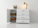 Biała otwarta komoda Trend 7
