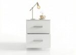 Szafka nocna z szufladami przodem Trend 15 biały
