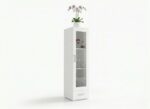 Witryna Do Salonu 50x191 cm Trend 17 biała zamknięta