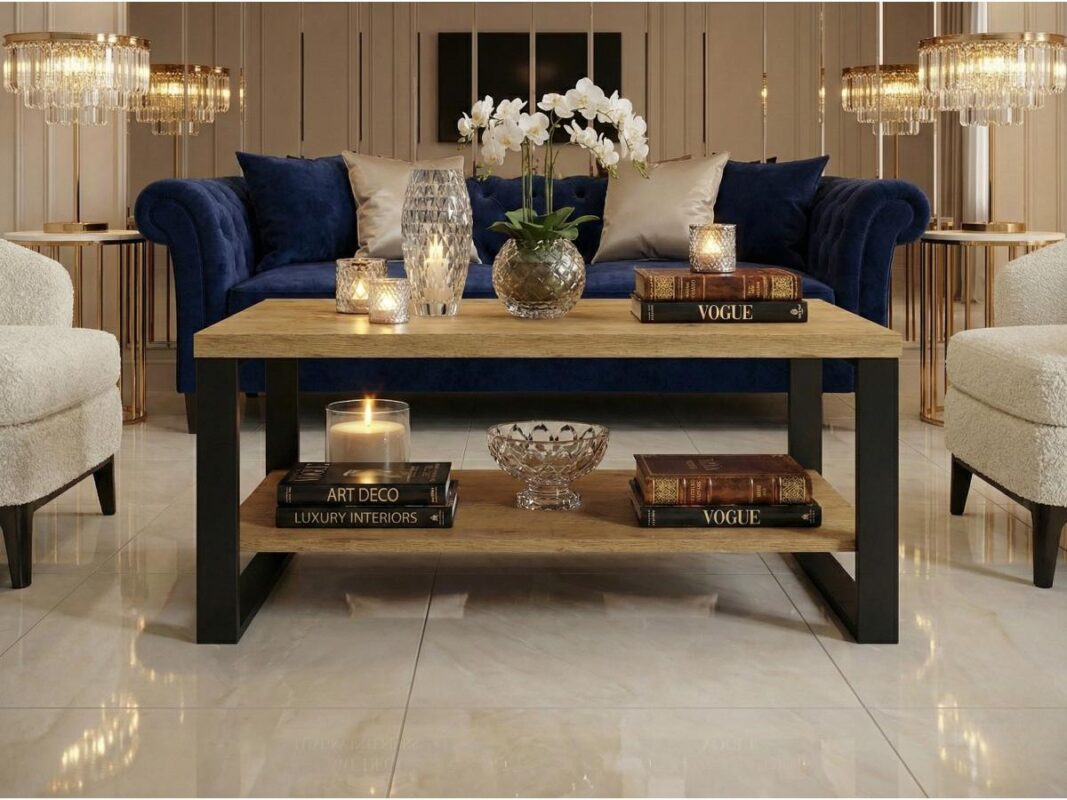 Przodem Stolik kawowy Loft 90x60 cm Soho