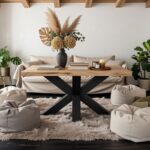 kadr przodem na Industrialna Ława 90x60 cm Brooklyn