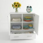 komoda z szufladą 90 cm Trend 3 przodem otwarta