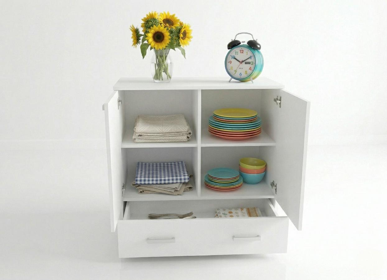 kad-z-gory-na-komode-trend-3 komoda z szufladą 90 cm Trend 3 przodem otwarta