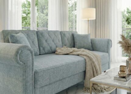 Kanapa Rozkładana Spark 250 cm w luksusowym salonie