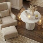 Ujęcie z góry na Stolik Kawowy Loft 65 cm Unity