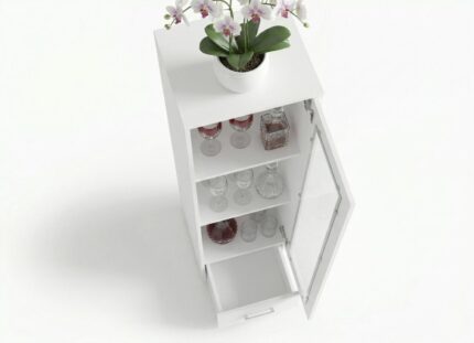 Kadr z góry na witrynę białą Trend 17