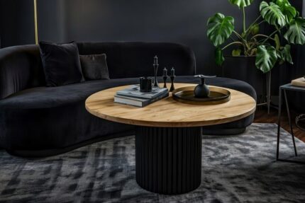 Zbliżenie na Stolik Kawowy 90 cm Luna