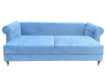 Pikowana 3 Osobowa Kanapa 245X103X90 CM + Sofa Rozkładana - Pikowane Meble Wypoczynkowe + Pianka HR45 + Sprężyny Faliste - MONA
