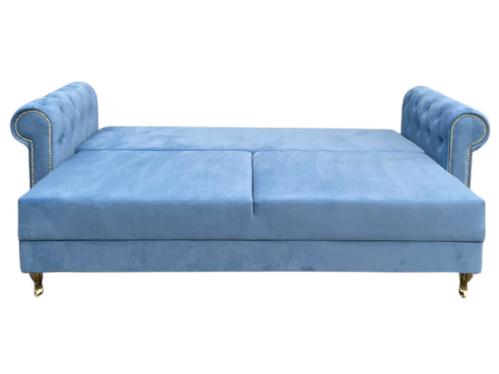 Pikowana 3 Osobowa Kanapa 245X103X90 CM + Sofa Rozkładana - Pikowane Meble Wypoczynkowe + Pianka HR45 + Sprężyny Faliste - MONA