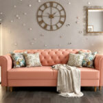 Pikowana 3 Osobowa Kanapa 245X103X90 CM + Sofa Rozkładana - Pikowane Meble Wypoczynkowe + Pianka HR45 + Sprężyny Faliste - MONA