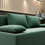 Mała Kanapa Rozkładana 202 CM Sofa Młodzieżowa Wolnostojąca Na Sprężynach Bonellowych + Wybór Kolorów - LIZA