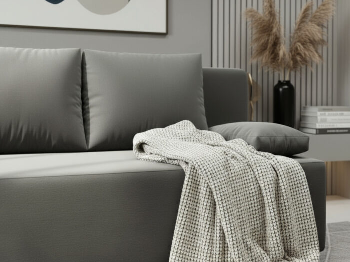 Mała Kanapa Rozkładana 202 CM Sofa Młodzieżowa Wolnostojąca Na Sprężynach Bonellowych + Wybór Kolorów - LIZA