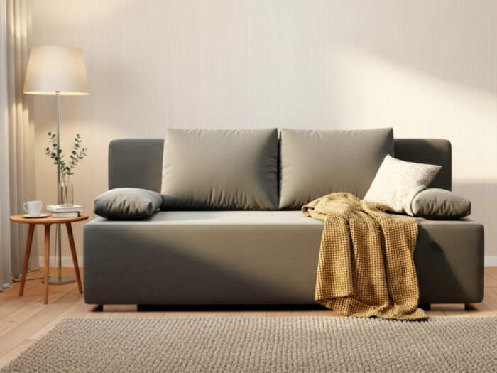 Mała Kanapa Rozkładana 202 CM Sofa Młodzieżowa Wolnostojąca Na Sprężynach Bonellowych + Wybór Kolorów - LIZA