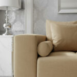 4-Osobowa Kanapa 265 CM Sofa Rozkładana Wolnostojąca Na Sprężynach Bonellowych + Wybór Kolorów - TILIA