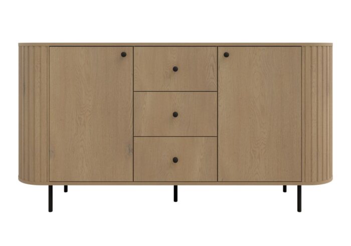 Komoda ryflowana 165 cm Sofia 01 stylowa rtv Ovalio