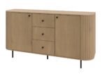 Komoda ryflowana 165 cm Sofia 01 stylowa szafka okrągła Ovalio