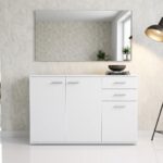 Komoda Biała 106x75 cm Diego 01 do salonu