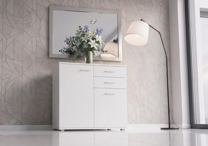 Komoda Biała 71x75 cm Diego 02 do sypialni