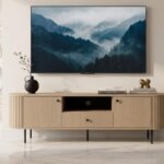 Komoda RTV Ryflowana 180 cm Sofia 06 dąb cremona Ovalio meble-projekt