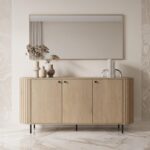 Komoda ryflowana 165 cm Sofia 02 Ovalio