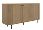 Komoda ryflowana 165 cm Sofia 02 Ovalio dąb cremona
