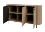 Komoda ryflowana 165 cm Sofia 02 Ovalio otwarta