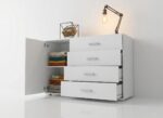 Komoda Z Szufladami 120 cm Trend 7 otwarta