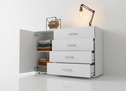 Komoda Z Szufladami 120 cm Trend 7 otwarta