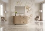 Komoda Ryflowana 123 cm Sofia 03 dąb cremona Ovalio quiet-luxury