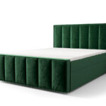 Łóżko Z Materacem 180x200 Kontynentalne + Pojemniki Na Pościel + 2 Materace Bonell + 2 Oparcia - Wybór Kolorów - SOLO