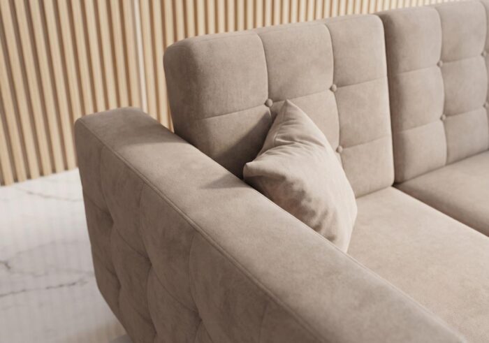 Narożnik Z Funkcją Spania Imperia 225x158 cm 2 podłokietniki