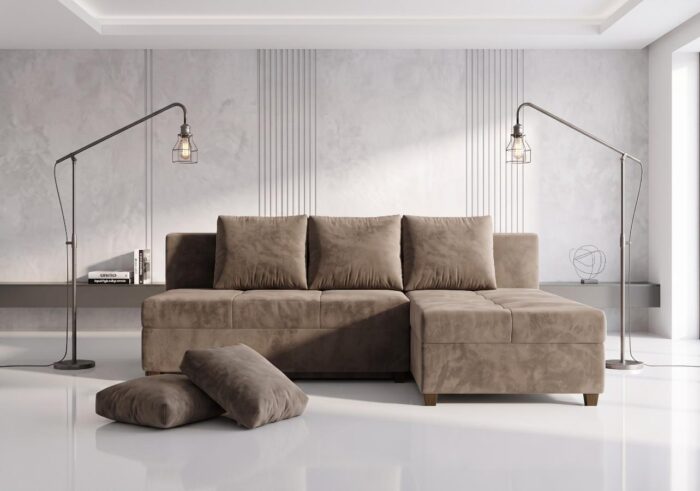 Mały Narożnik Lumi 210x145 cm stylowa mała rogówka