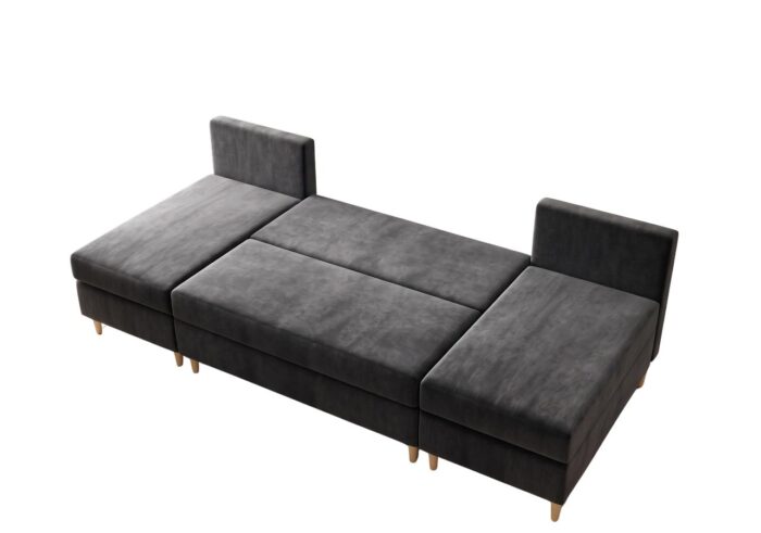 Narożnik Do Salonu Mesa 270x146 cm z dużą powierzchnią spania