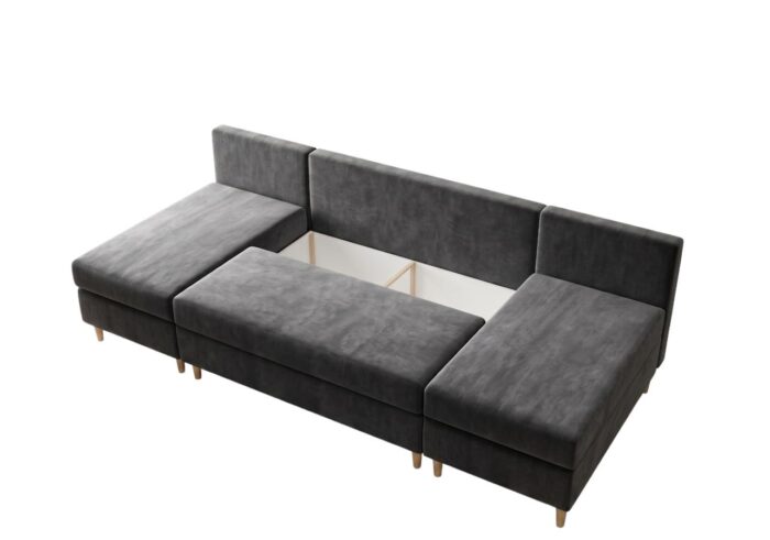 Narożnik Do Salonu Mesa 270x146 cm z pojemnikiem na pościel