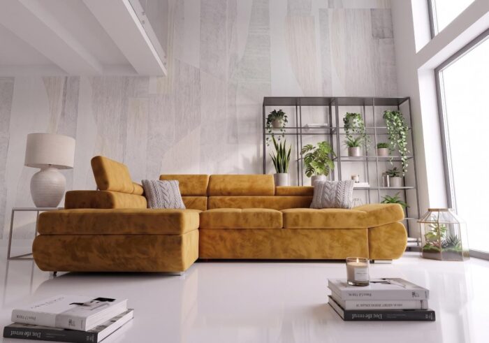 Narożnik Rozkładany Prato 280x200 cm z pojemnikiem