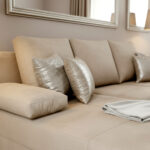 Mały Narożnik 210x145 CM + Funkcja Spania Pojemnik + Sprężyny Bonell - Wygodna Sofa Rogowa Rozkładana - LUMI