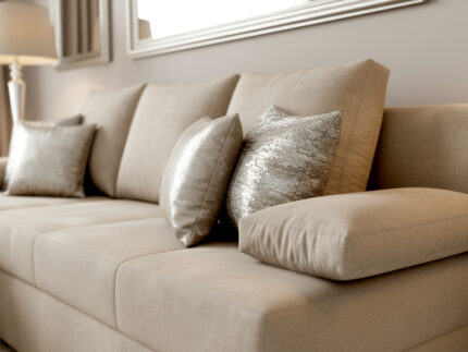 Mały Narożnik 210x145 CM + Funkcja Spania Pojemnik + Sprężyny Bonell - Wygodna Sofa Rogowa Rozkładana - LUMI