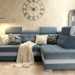 Nowoczesny Narożnik Z Funkcją Spania GENUA Kadr Przodem