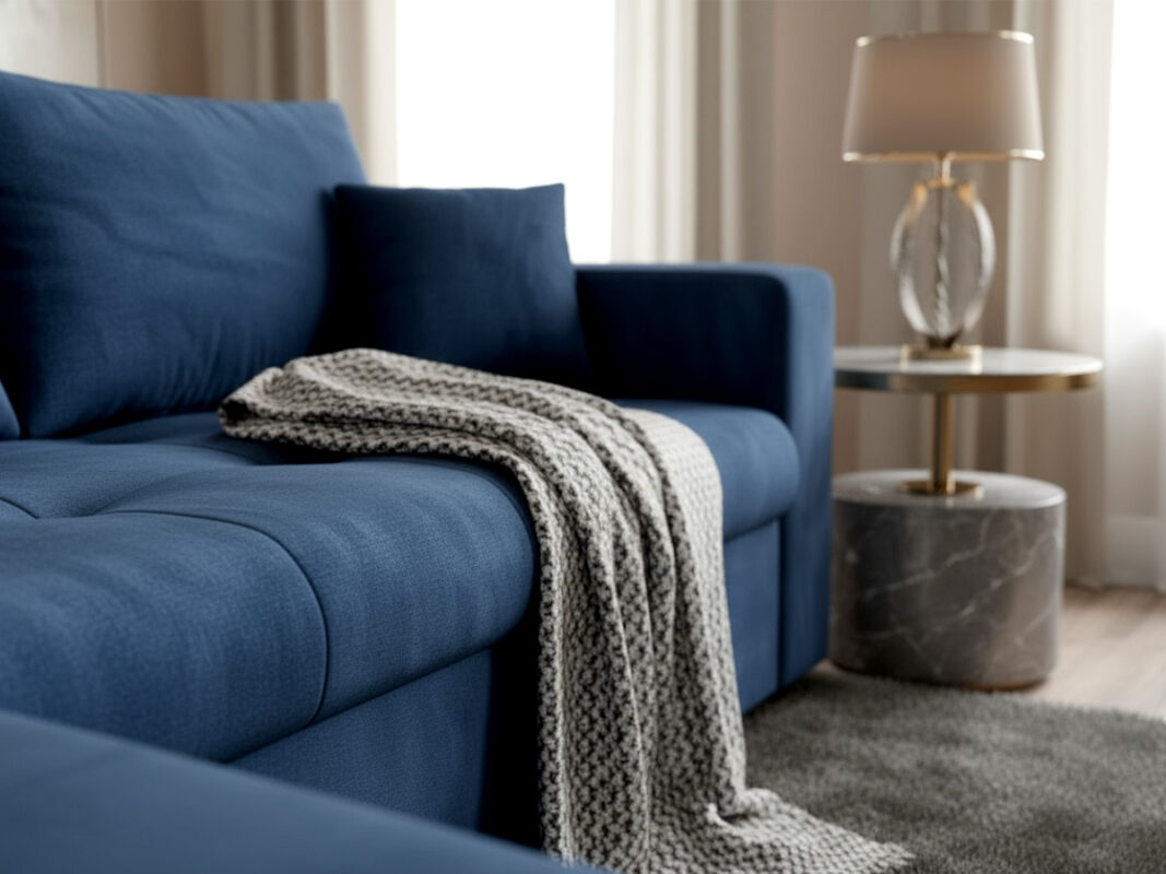 Narożnik Rozkładany 250x175 CM + Funkcja Spania Pojemnik + Sprężyny Bonell - Wygodna Sofa Rogowa - SIMI