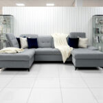 Ujęcie Przodem Frontalnie Narożnik w kształcie litery U 343x210 cm COMO