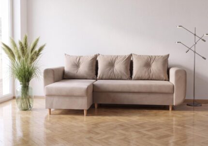 Narożnik Z Funkcją Spania Dayton 242x145 cm