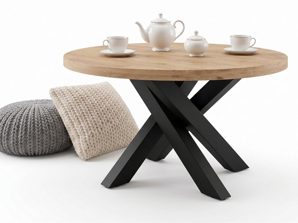 okragly-stolik-kawowy-loft-90-cm-tiga-nogi-pajak Okrągły Stolik Kawowy Loft 90 cm Tiga Ława Na Czarnej Metalowej Podstawie