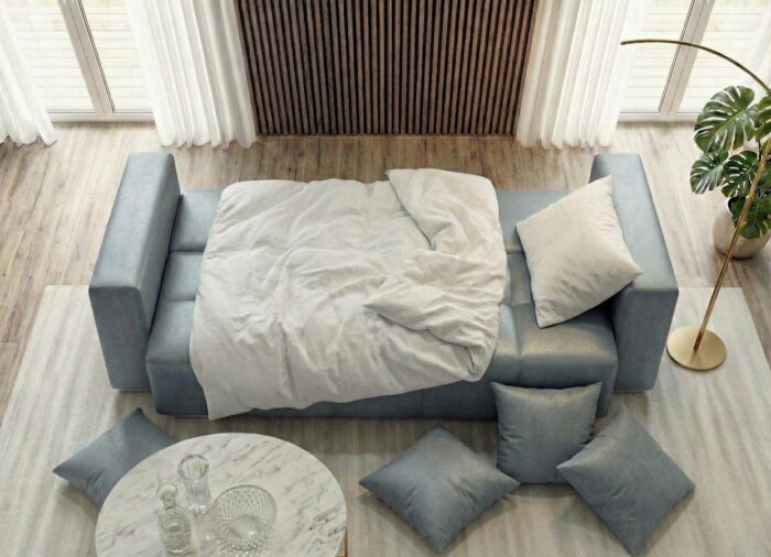 Rozłożona do spania w salonie 4-Osobowa Kanapa 265 cm Tilia
