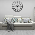 Nowoczesna Sofa Rozkładana 3 Osobowa 230 CM + Regulowane Zagłówki + Sprężyna Falista Pianka Wysokoelastyczna - ADRIA