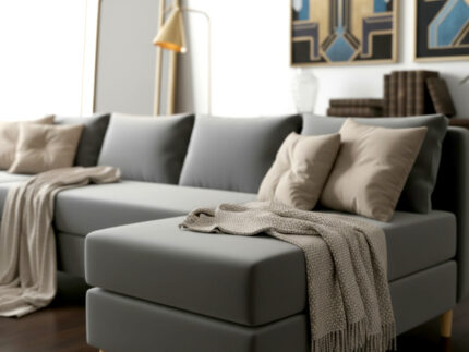 Narożnik Kształt U Rozkładany Do Salonu 270x146 CM + Funkcja Spania Pojemnik + Sprężyna Bonell Pianka T30 + Wybór Kolorów - MESA