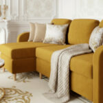 Rozkładany Narożnik Do Salonu 224x146 CM Z Funkcją Spania Pojemnikiem + Sprężyna Bonell Pianka T30 + Wybór Kolorów - KENT